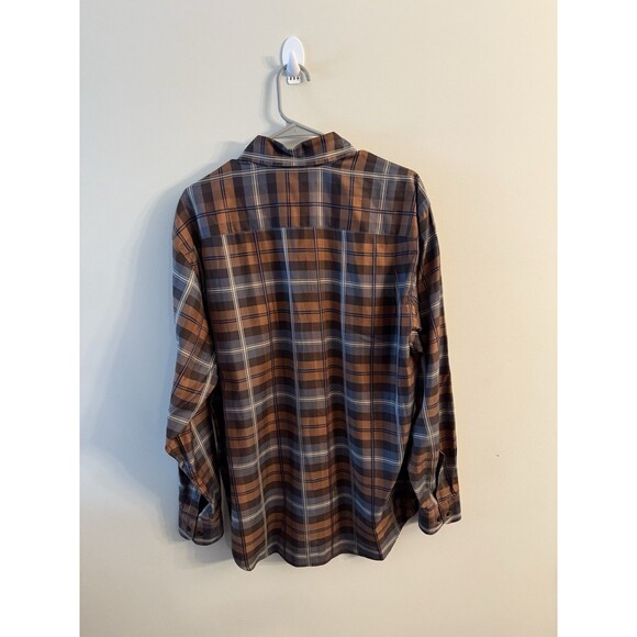 Robert Talbott Carmel Brown Plaid Button Down Sz L - Picture 6 of 10